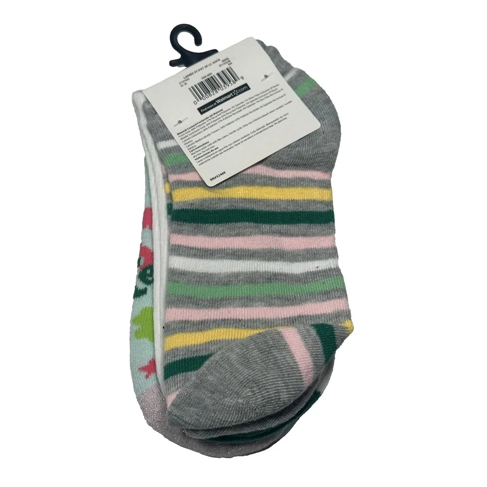 Way To Celebrate St Patricks Day Womens Low Cut Ankle Socks 3 Pair Size 4-10